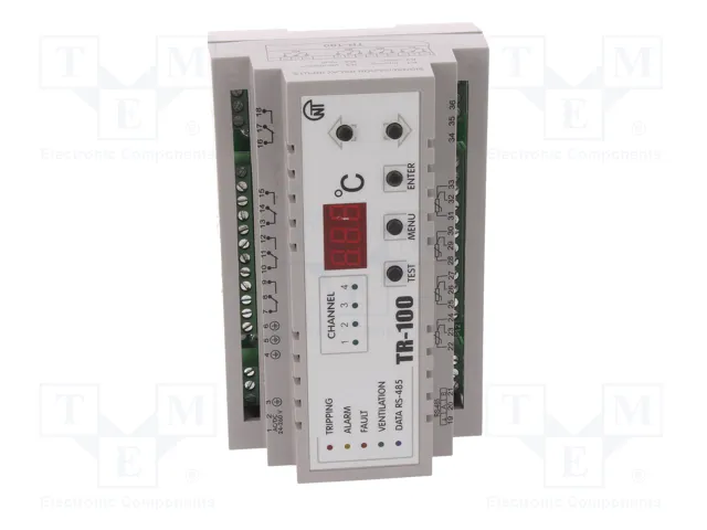 NOVATEK ELECTRO Regulador de temperatura TR-100 para raíl DIN