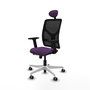 PIQUERAS Y CRESPO Silla de oficina Motilla con mecanismo Sincro/Traslack, Morado y Negro