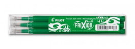 Pilot Recambio de Bolígrafo Frixion 0.7mm, Tinta Borrable, Color Verde, Pack de 3 Unidades (Set de 12) (Set de 12)