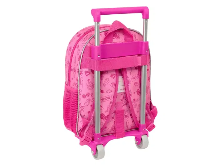 Safta Mochila con Carro 705 Rainbow High Shine, Mochila de Viaje con Ruedas, 34 x 28 x 10 cm