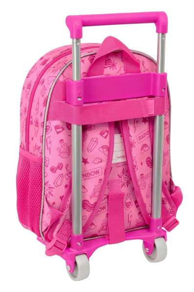 Mochila Escolar con Ruedas Rainbow High Shine Multicolor 28 x 34 x 10 cm