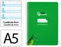 Liderpapel Cuaderno Espiral Pautaguía A5 Verde 40 Hojas