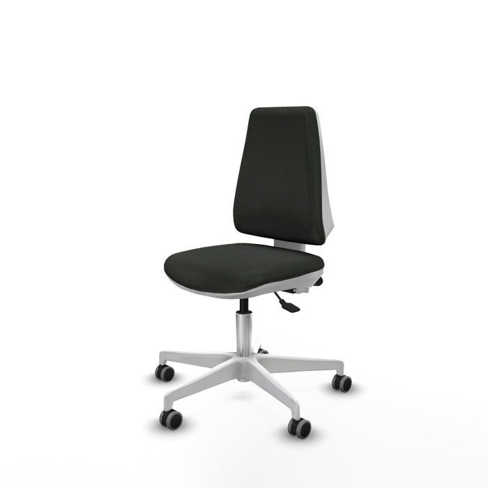 PIQUERAS Y CRESPO Silla de oficina Elche con mecanismo Asincro, Tela Negra y Base Blanca PIQUERAS Y CRESPO Silla de oficina Elche con mecanismo Asincro, Tela Negra y Base Blanca