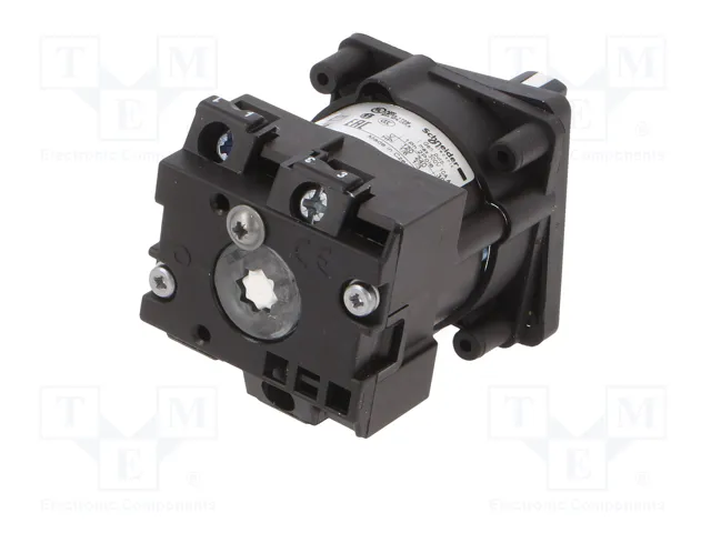 SCHNEIDER ELECTRIC Interruptor de Leva 12A 3 Posiciones 2-0-1 Negro