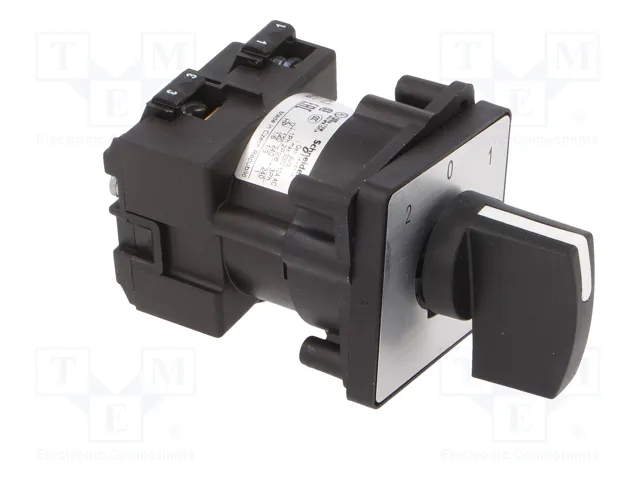 SCHNEIDER ELECTRIC Interruptor de Leva 12A 3 Posiciones 2-0-1 Negro
