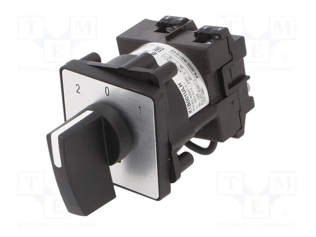 SCHNEIDER ELECTRIC Interruptor de Leva 12A 3 Posiciones 2-0-1 Negro