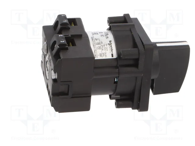 SCHNEIDER ELECTRIC Interruptor de Leva 12A 3 Posiciones 2-0-1 Negro