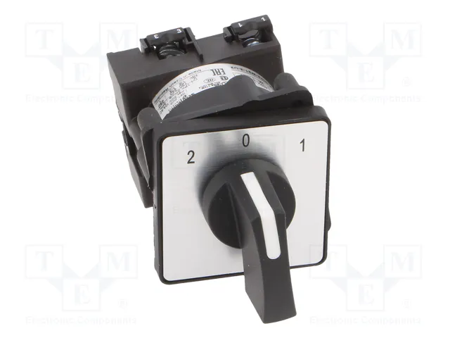 SCHNEIDER ELECTRIC Interruptor de Leva 12A 3 Posiciones 2-0-1 Negro