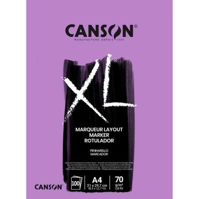 Bloc De Dibujo Canson Xl Marker Encolado Extra Liso A4 70G 100H Bloc De Dibujo Canson Xl Marker Encolado Extra Liso A4 70G 100H
