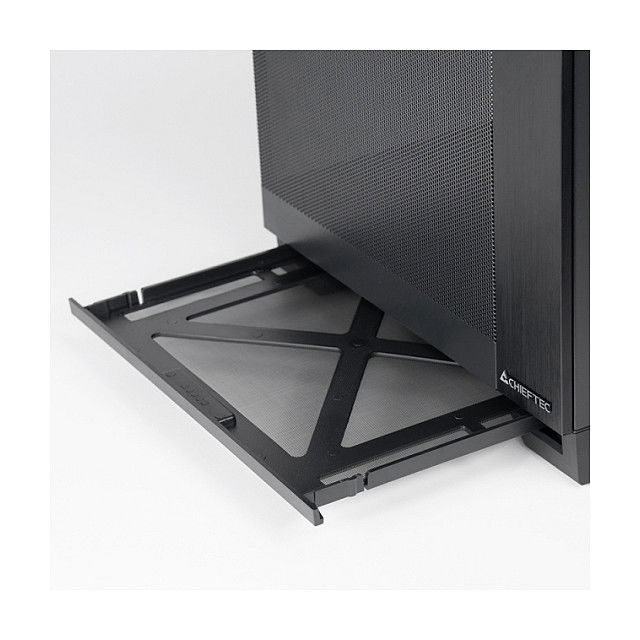 Chieftec GM-30B-M-OP Caja Cubo mATX Negra con Ventana de Cristal Templado para Gaming