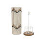 DKD Home Decor Lámpara de Pie de Algodón y Rafia Trenzado Crudo
