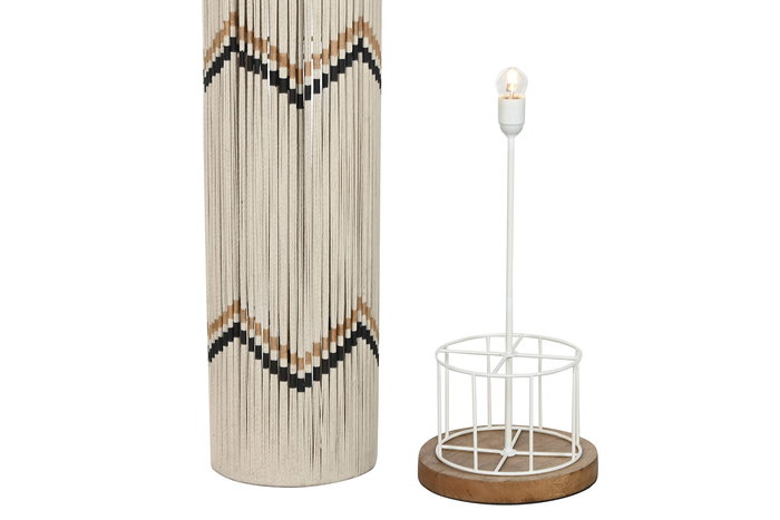 DKD Home Decor Vila2 Lámpara de Pie Urban Crudo Bicolor 25 x 125 x 25 cm DKD Home Decor Vila2 Lámpara de Pie Urban Crudo Bicolor 25 x 125 x 25 cm