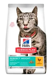 Hill's Hsp Feline Adult Perfect Weight Pollo para Gatos Adultos, Pienso Seco, 7 kg