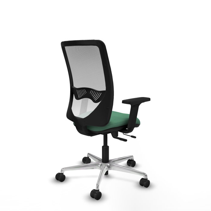 PIQUERAS Y CRESPO Silla de oficina Zulema con mecanismo Sincro/Traslack, Verde esmeralda y Blanco PIQUERAS Y CRESPO Silla de oficina Zulema con mecanismo Sincro/Traslack, Verde esmeralda y Blanco