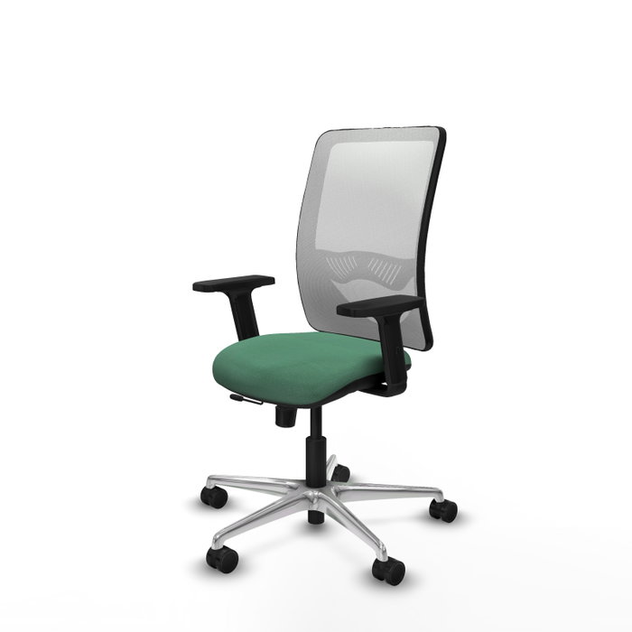 PIQUERAS Y CRESPO Silla de oficina Zulema con mecanismo Sincro/Traslack, Verde esmeralda y Blanco PIQUERAS Y CRESPO Silla de oficina Zulema con mecanismo Sincro/Traslack, Verde esmeralda y Blanco