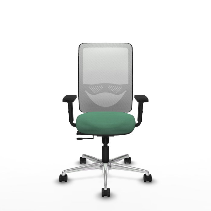 PIQUERAS Y CRESPO Silla de oficina Zulema con mecanismo Sincro/Traslack, Verde esmeralda y Blanco PIQUERAS Y CRESPO Silla de oficina Zulema con mecanismo Sincro/Traslack, Verde esmeralda y Blanco
