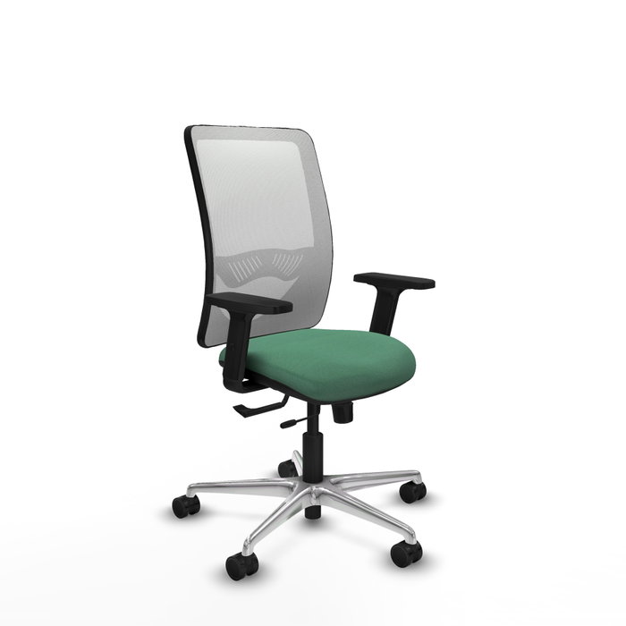 PIQUERAS Y CRESPO Silla de oficina Zulema con mecanismo Sincro/Traslack, Verde esmeralda y Blanco PIQUERAS Y CRESPO Silla de oficina Zulema con mecanismo Sincro/Traslack, Verde esmeralda y Blanco