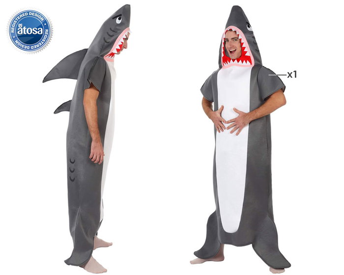 Disfraz para Adultos Th3 Party Gris Animales (1 Pieza) M/L