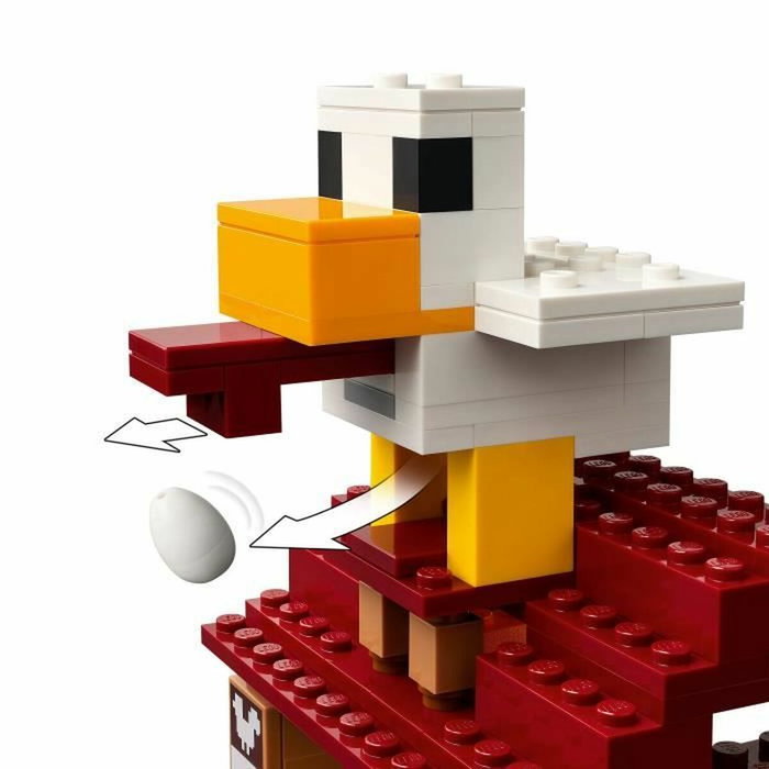 LEGO Minecraft 21273 El Ataque a la Aldea del Globo de Ghast, 555 piezas