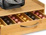 Cep Soporte para Cápsulas de Café de Bambú, Organizador para Nespresso/Special T, Cajón 1 Cajón 305x326x98 mm