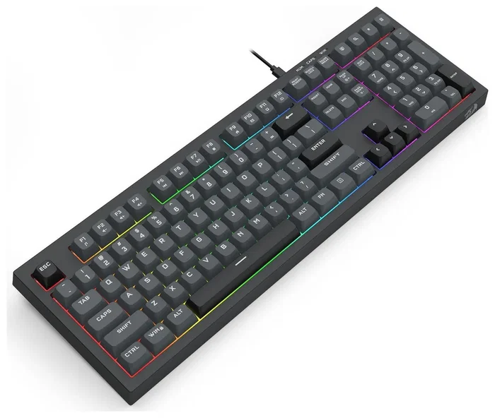 Redragon Crux K518 Teclado para gaming membrana USB RGB layout polaco Negro
