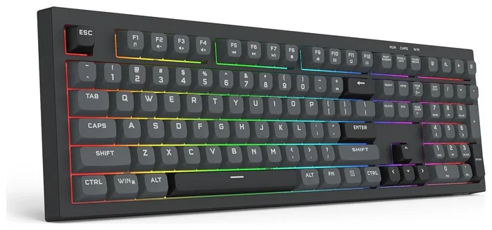 Redragon Crux K518 Teclado para gaming membrana USB RGB layout polaco Negro