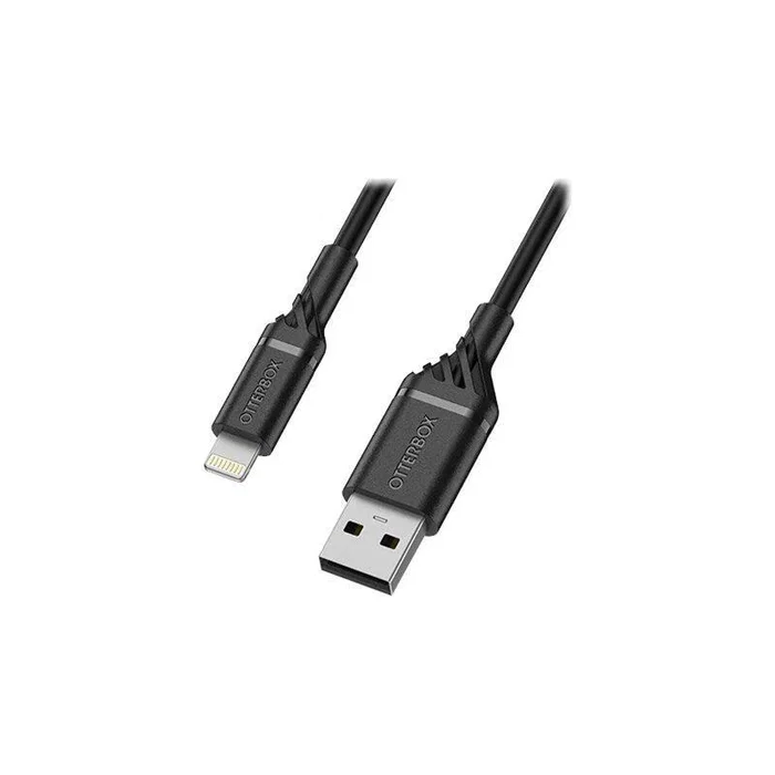 OtterBox Cable Lightning a USB de 1 metro Negro, certificado MFI para iPhone, iPad, iPod