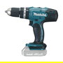 Makita DHP453Z Taladro Percutor Atornillador a Batería 18V Sin Llave 1,3 cm en Hormigón 19500 IPM - Sin Batería ni Cargador
