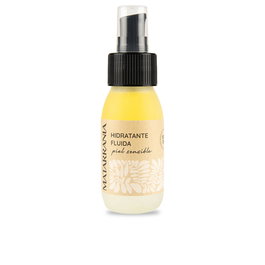 Matarrania Fluido Hidratante Piel Sensible 100% Bio para Pieles Delicadas y Reactivas Tratamiento Facial Cosmética Ecológica Vegano 60 ml