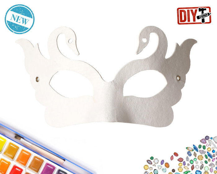 Gafas Antifaz Llamas Caladas Blanco para DIY y Carnaval Gafas Antifaz Llamas Caladas Blanco para DIY y Carnaval