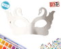 Gafas Antifaz Llamas Caladas Blanco para DIY y Carnaval