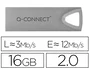 Q-connect Memoria USB Flash Premium 16 GB 2.0 Plateada