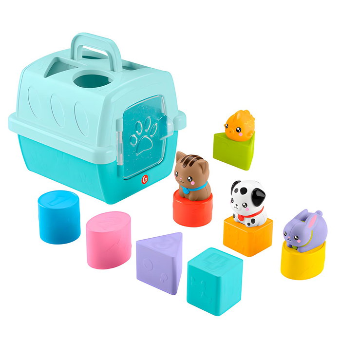 Fisher-Price Portamascotas Pet Pals Apilables y Encajables