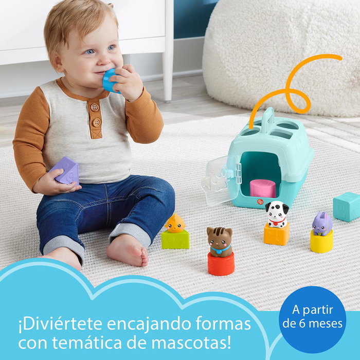 Fisher-Price Portamascotas Pet Pals Apilables y Encajables