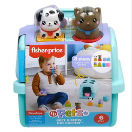 Fisher-Price Portamascotas Pet Pals Apilables y Encajables para Bebés a partir de 4 Meses