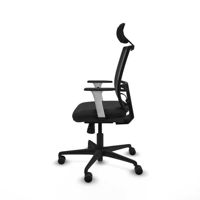 PIQUERAS Y CRESPO Silla de oficina Yunquera con mecanismo Sincro, Negro