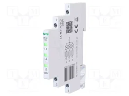 F&F Indicador de tensión 3x230VAC verde