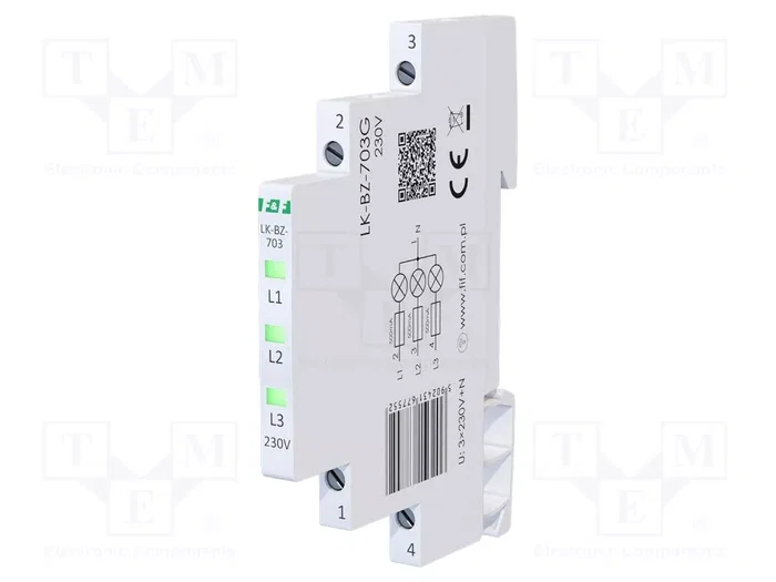 F&F Indicador de tensión 3x230VAC verde F&F Indicador de tensión 3x230VAC verde