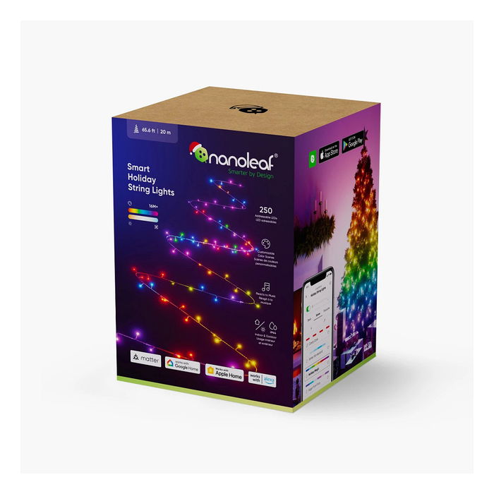Nanoleaf Guirnalda de Luces Navideña con 250 LED y 20 Metros - Decoración de Vacaciones
