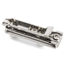 SALICE Base Recta Chapa Clip 2R H0 Taco Montaje Directo Ø10mm BAP7M09 - 2 Regulaciones Frontal y Vertical, Altura H2