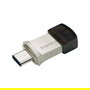 Transcend JetFlash 890 128GB USB 3.2 Gen 1 Type-C/A Tapa Negro Plata