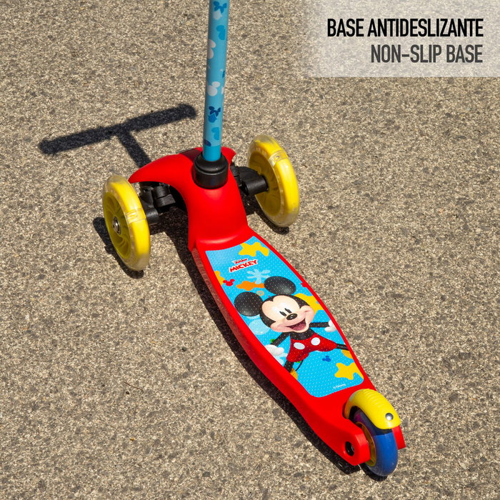 Patinete Scooter Mickey Mouse Goma Metal Plástico