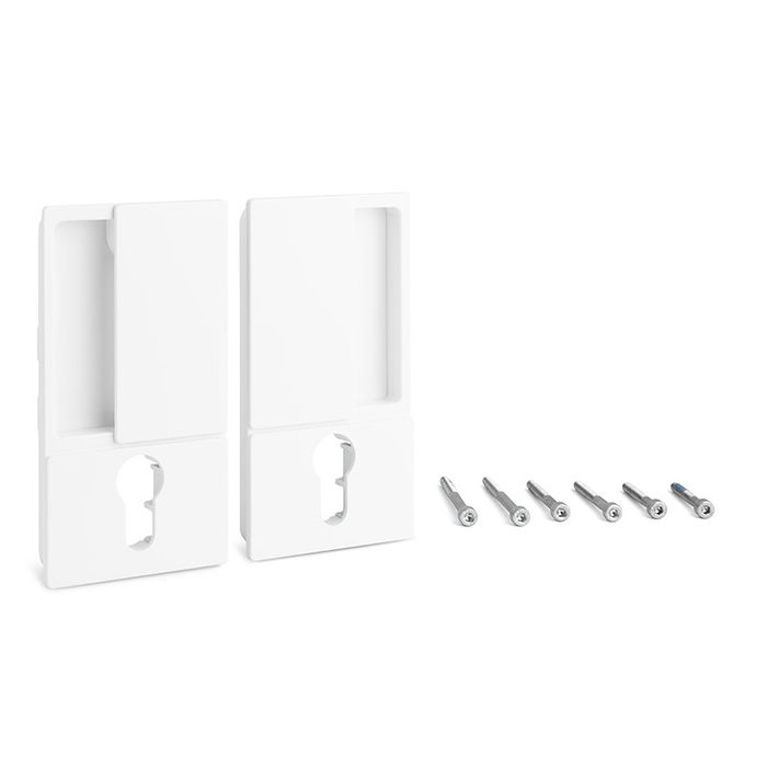 CERRAD/PICAP. MAGNETICOS WAVE Manilla para Puerta Corredera con Cerradura Cilindrica Enrasada - Cromo Satinado, Negro Mate, Blanco Mate CERRAD/PICAP. MAGNETICOS WAVE Manilla para Puerta Corredera con Cerradura Cilindrica Enrasada - Cromo Satinado, Negro Mate, Blanco Mate