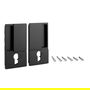 CERRAD/PICAP. MAGNETICOS WAVE Manilla para Puerta Corredera con Cerradura Cilindrica Enrasada - Cromo Satinado, Negro Mate, Blanco Mate