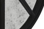 DKD Home Decor Espejo de Madera Desgastado Negro 100x100 cm
