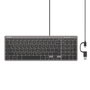 Unitek SlimTap Teclado de Oficina 96% Gris