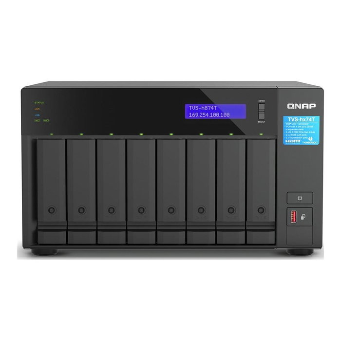 QNAP TVS-H874T-I7-32G NAS de 8 bahías con Intel Core i7 y 32 GB RAM