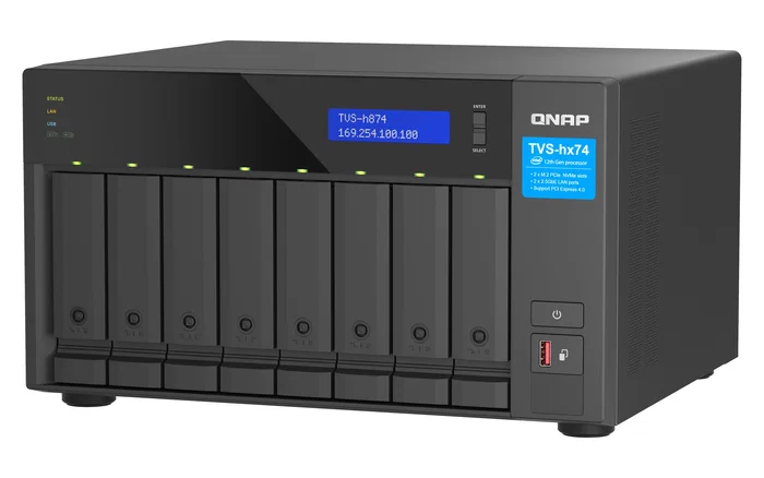 QNAP TVS-h874T Servidor NAS de 8 bahías con Intel Core i7 y 32 GB DDR4