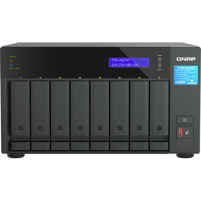 QNAP TVS-H874T-I7-32G NAS de torre con Intel Core i7 y 32 GB RAM