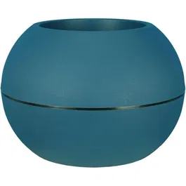 Riviera Jardinera Redonda RIV3580798152060 Granit Boule Plástico Diámetro 50 cm Azul